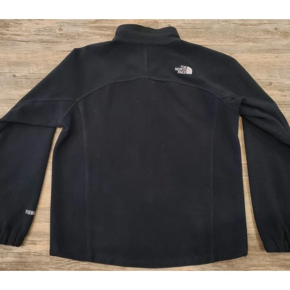 North Face WindWall Heavyweight Fleece Jacket Black Sz M Performance Full Zip